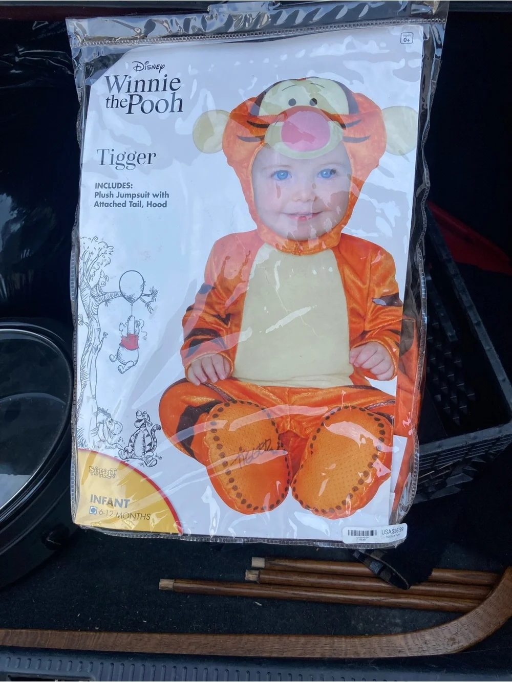 Tigger Plush Infant Jumpsuit Costume6-12m